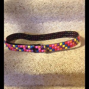 Black Belt with Colorful Squares